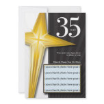 Customizable 35 Year Church Anniversary Announcement