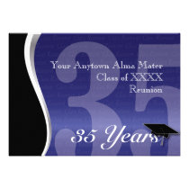 Customizable 35 Year Class Reunion invitations