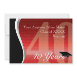 Customizable 40 Year Class Reunion Invitations