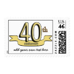 Customizable 40th Anniversary Postage