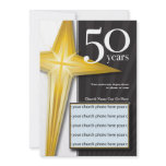 Customizable 50 Year Church Anniversary Custom Invites