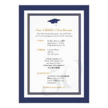 Customizable 50 Year Class Reunion Announcement