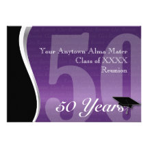 Customizable 50 Year Class Reunion Personalized Invitation