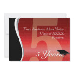 Customizable 5 Year Class Reunion Invitations
