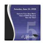 Customizable 5 Year Class Reunion magnets