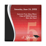Customizable 5 Year Class Reunion magnets