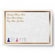 Customizable 7¼”x 5¼” Bridal Shower Envelope