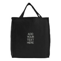 CUSTOMIZABLE - ADD YOUR TEXT embroidered bags by gunjan_k30 CUSTOMIZABLE - ADD YOUR TEXT embroidered bags