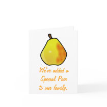 Customizable Added A Pair Greeting Card