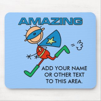 Customizable Amazing Boy Hero Mousepad mousepad