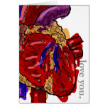 Customizable Anatomical Heart Card
