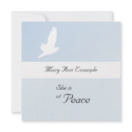 Customizable Announcement of Death / Passing invitation