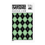 Customizable Argyle postage stamps stamps
