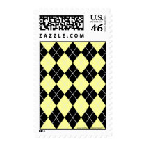 Customizable Argyle postage stamps
