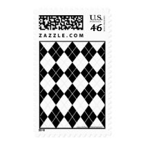 Customizable Argyle postage stamps