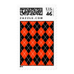 Customizable Argyle postage stamps stamps