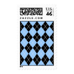 Customizable Argyle postage stamps stamps