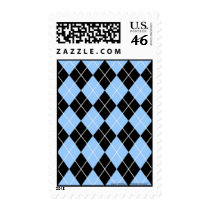 Customizable Argyle postage stamps