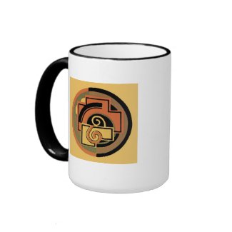 Customizable Art Deco Geometric Circle Abstract mug