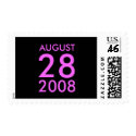 Customizable August RSVP Response Save the Date postage