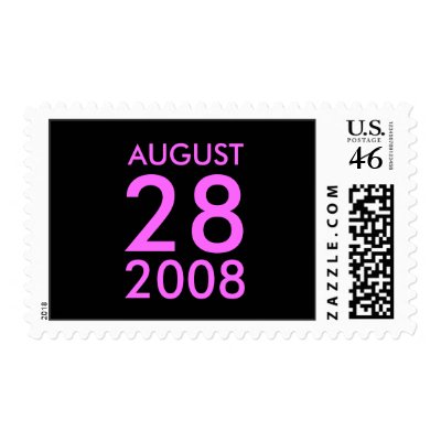 Customizable August RSVP Response Save the Date Stamps