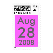 Customizable August Wedding Stamp