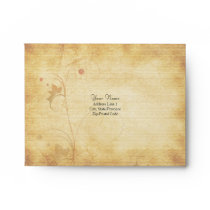 Customizable Autumn Wedding A-2 RSVP Envelope