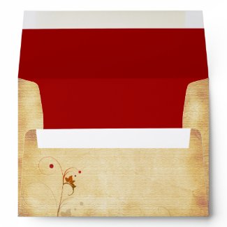 Customizable Autumn Wedding A-7 Envelope envelope