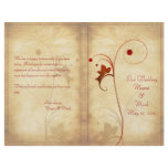 Customizable Autumn Wedding Program Personalized Flyer