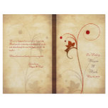 Customizable Autumn Wedding Program flyers