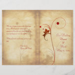Customizable Autumn Wedding Program Personalized Flyer