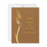 Customizable Autumn Wedding Response Card Invites