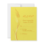 Customizable Autumn Wedding Response Card Custom Announcement