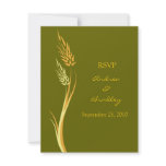 Customizable Autumn Wedding Response Card Personalized Invite