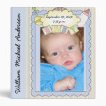 Customizable  Baby Boy Photo Album Binder