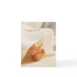 Customizable baby card