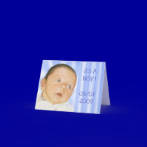 customizable baby card