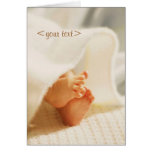 Customizable baby card