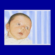 customizable baby card postcards