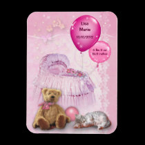 Customizable Baby Girl magnets