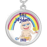 Customizable Baby Rainbow necklace