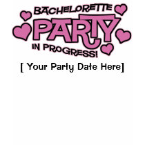 Customizable Bachelorette Party Hearts T-Shirt