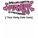 Customizable Bachelorette Party Hearts T-Shirt