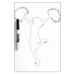 Customizable Background Cheerleader Cheerleading Dry Erase Board