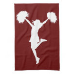 Customizable Background Cheerleader Cheerleading Towels