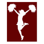 Customizable Background Cheerleader Cheerleading Postcards