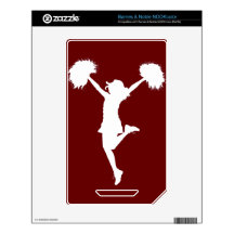 Customizable Background Cheerleader Cheerleading Skins For NOOK Color