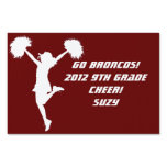 Customizable Background Cheerleader Cheerleading Lawn Signs