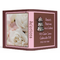 Customizable Bakery Goods Display Binder by CustomizeACard Customizable Bakery Goods Display Binder