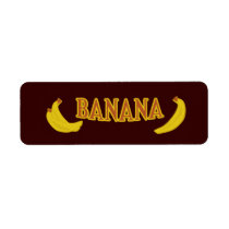 Customizable Banana Bakery Labels labels